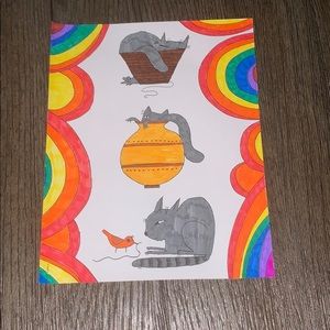 Crayola colored page